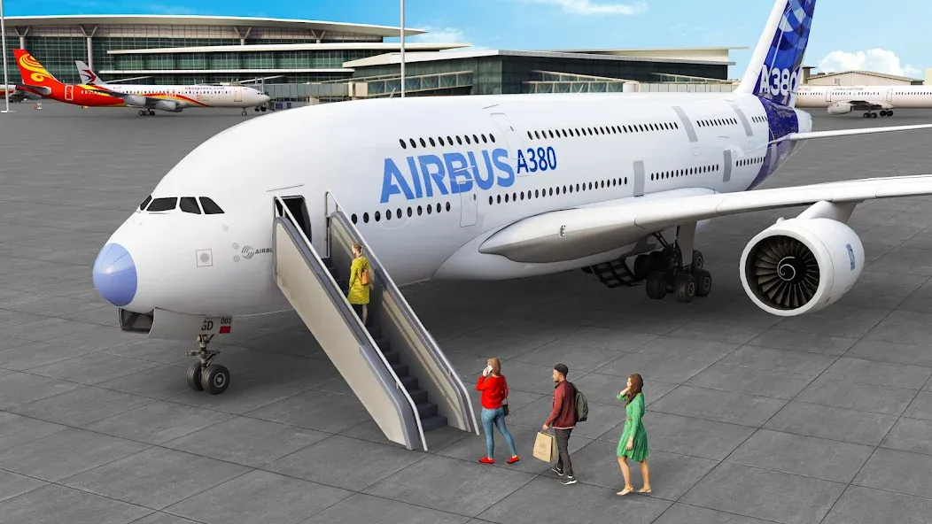 Airplane Flight Simulator 2023 МОД/Взлом [Бесконечные деньги, Монеты и Мега MOD] Screenshot 1