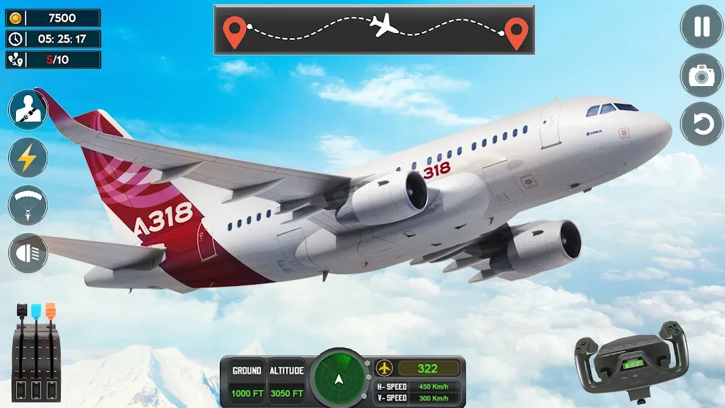 Airplane Flight Simulator 2023 МОД/Взлом [Бесконечные деньги, Монеты и Мега MOD] Screenshot 4