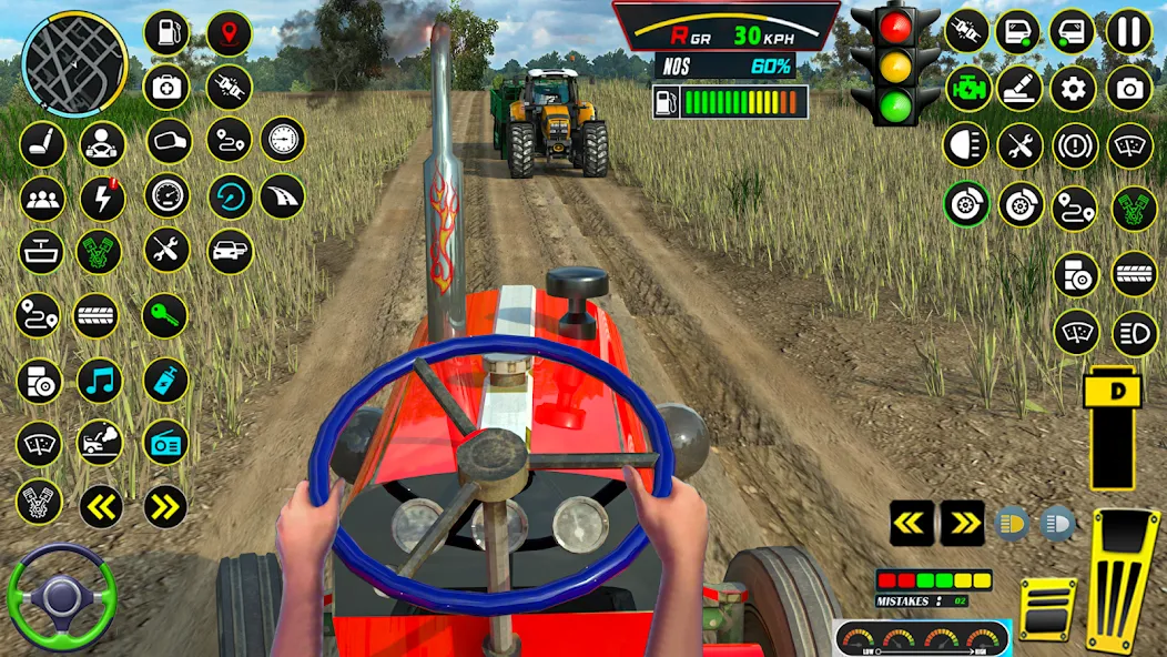 Farming Tractor Game Simulator (Фарминг Трактор Игра Симулятор) МОД/Взлом [Меню, Бесконечные монеты и Открытые уровни] Screenshot 1