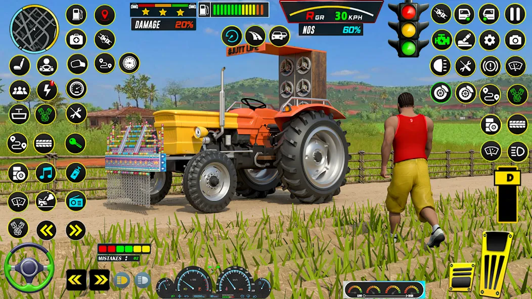 Farming Tractor Game Simulator (Фарминг Трактор Игра Симулятор) МОД/Взлом [Меню, Бесконечные монеты и Открытые уровни] Screenshot 2