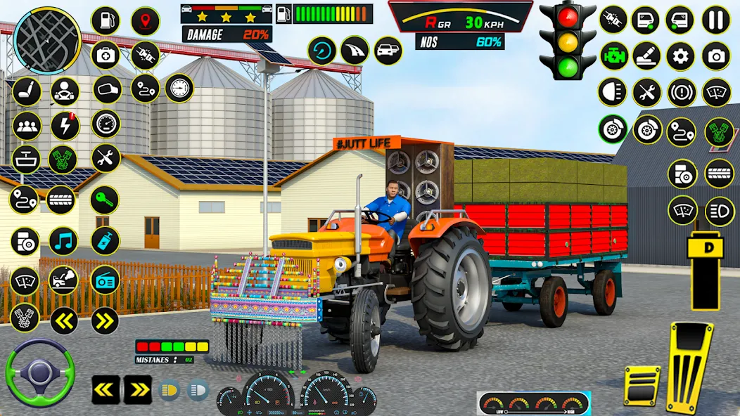 Farming Tractor Game Simulator (Фарминг Трактор Игра Симулятор) МОД/Взлом [Меню, Бесконечные монеты и Открытые уровни] Screenshot 3