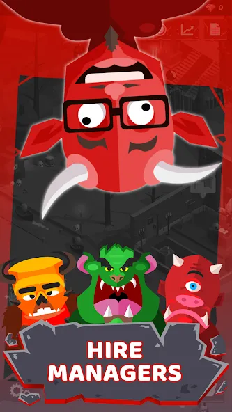 Hell: Idle Evil Tycoon Sim (Хелл) МОД/Взлом [Все открыто, Дополнительные деньги и Меню MOD] Screenshot 1