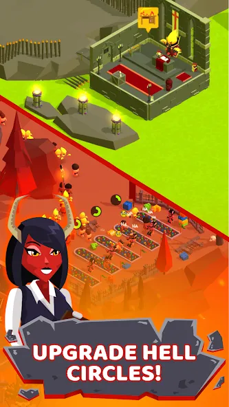 Hell: Idle Evil Tycoon Sim (Хелл) МОД/Взлом [Все открыто, Дополнительные деньги и Меню MOD] Screenshot 2