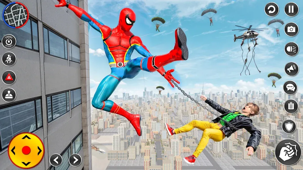 Spider Rope Hero Spider Games МОД/Взлом [Меню, Бесконечные монеты и Открытые уровни] Screenshot 2