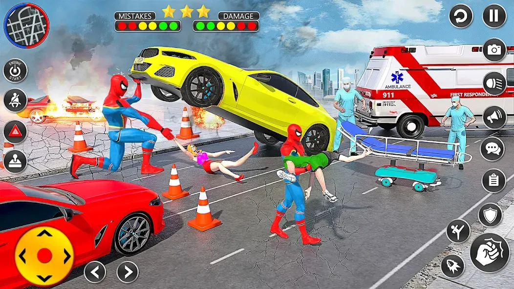 Spider Rope Hero Spider Games МОД/Взлом [Меню, Бесконечные монеты и Открытые уровни] Screenshot 4