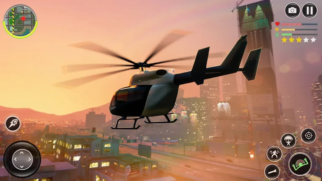 Grand City Thug Crime Games МОД/Взлом [Все открыто, Дополнительные деньги и Меню MOD] Screenshot 2