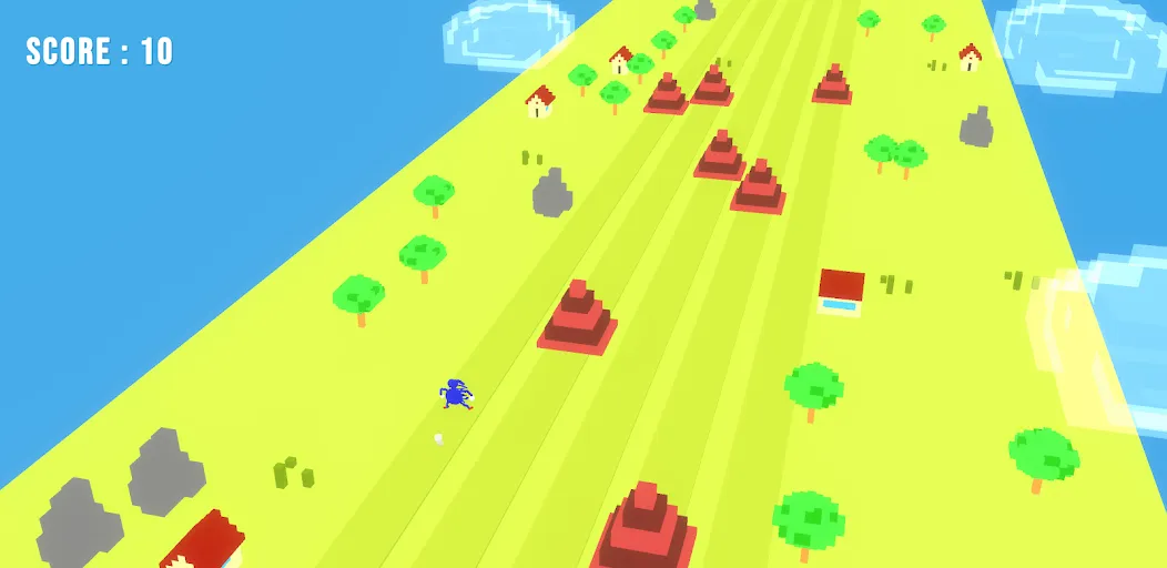 Sanic Run 3D (Саник Ран 3Д) МОД/Взлом [Все открыто, Дополнительные деньги и Меню MOD] Screenshot 1