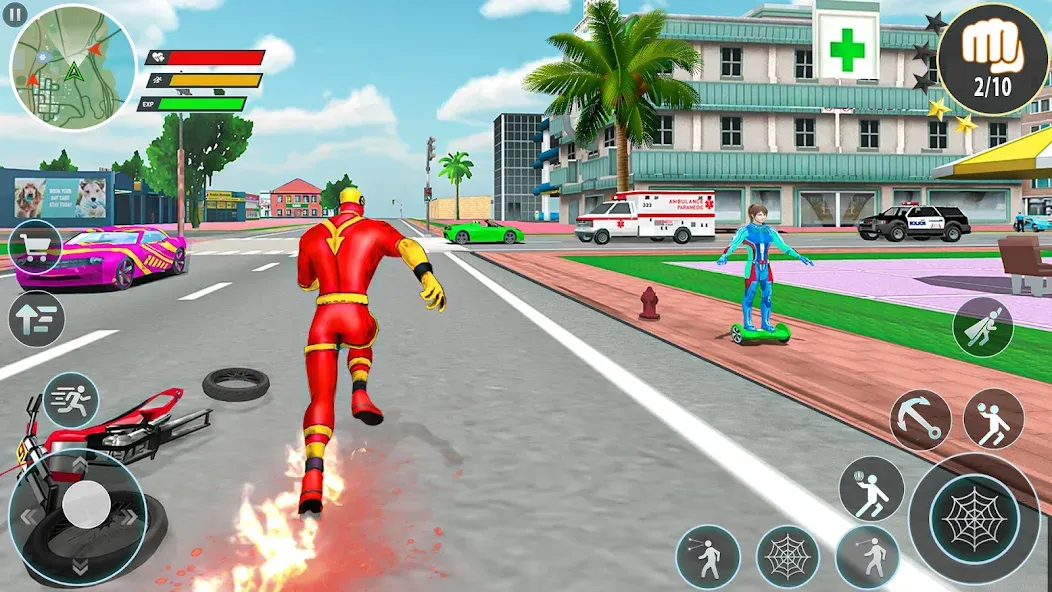 Rope Hero Spider Fighting Game МОД/Взлом [Деньги, Монеты и Меню MOD] Screenshot 4