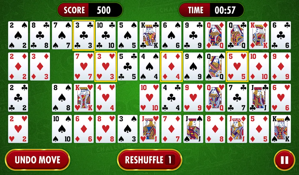 Gaps Solitaire Challenge (Гапс Солитер Челлендж) МОД/Взлом [Бесконечные деньги, Монеты и Мега MOD] Screenshot 1