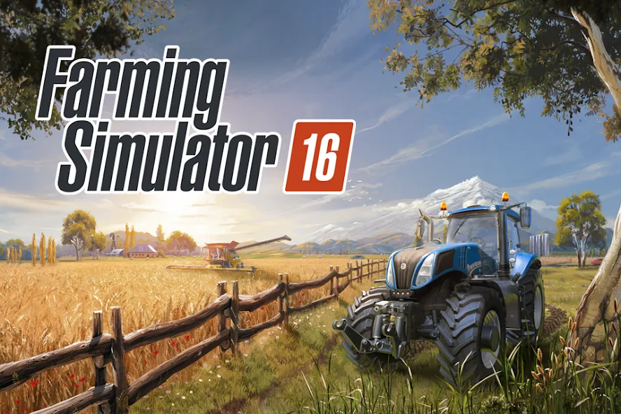 Farming Simulator 16 (Фарминг Симулятор 16) МОД/Взлом [Все открыто, Дополнительные деньги и Меню MOD] Screenshot 1
