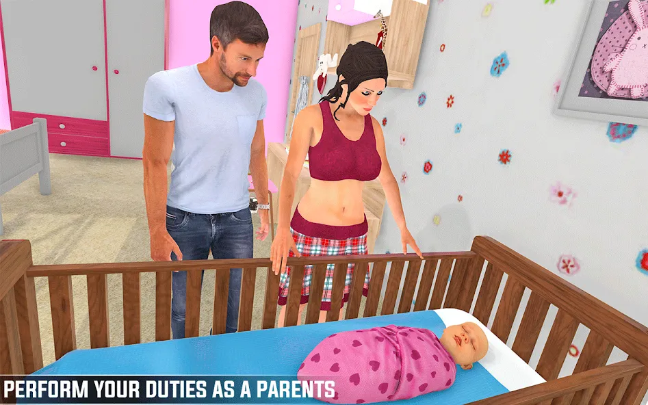 Pregnant Games Mommy Simulator МОД/Взлом [Меню, Бесконечные монеты и Открытые уровни] Screenshot 1