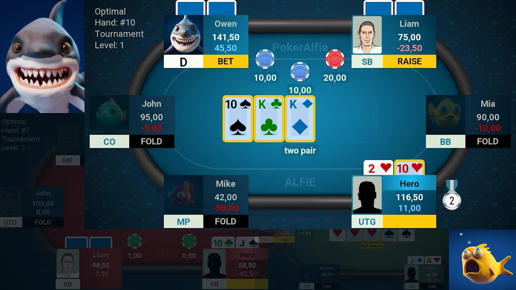 Offline Poker AI - PokerAlfie (Оффлайн Покер ИИ) МОД/Взлом [Бесконечные деньги, Монеты и Мега MOD] Screenshot 1