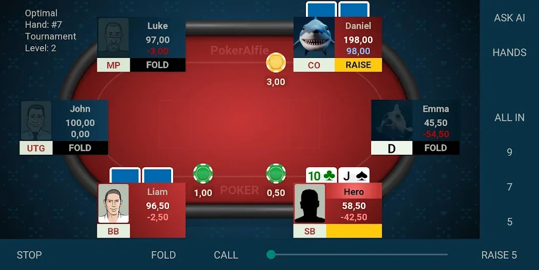 Offline Poker AI - PokerAlfie (Оффлайн Покер ИИ) МОД/Взлом [Бесконечные деньги, Монеты и Мега MOD] Screenshot 3
