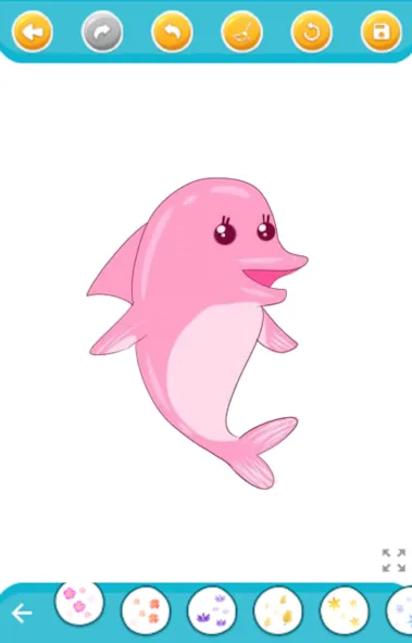 dolphin coloring game (дельфин раскраска игра) МОД/Взлом [Много денег, Монет и Все открыто] Screenshot 2