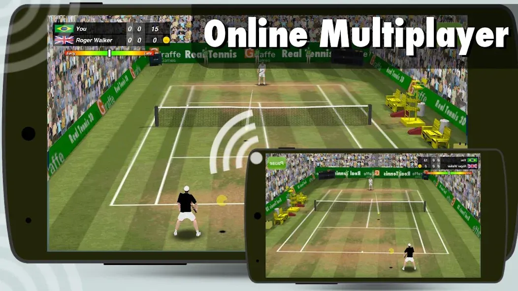 Tennis Champion 3D - Online Sp МОД/Взлом [Много денег, Монет и Все открыто] Screenshot 2