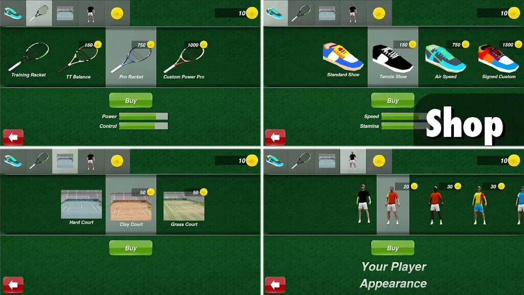 Tennis Champion 3D - Online Sp МОД/Взлом [Много денег, Монет и Все открыто] Screenshot 5