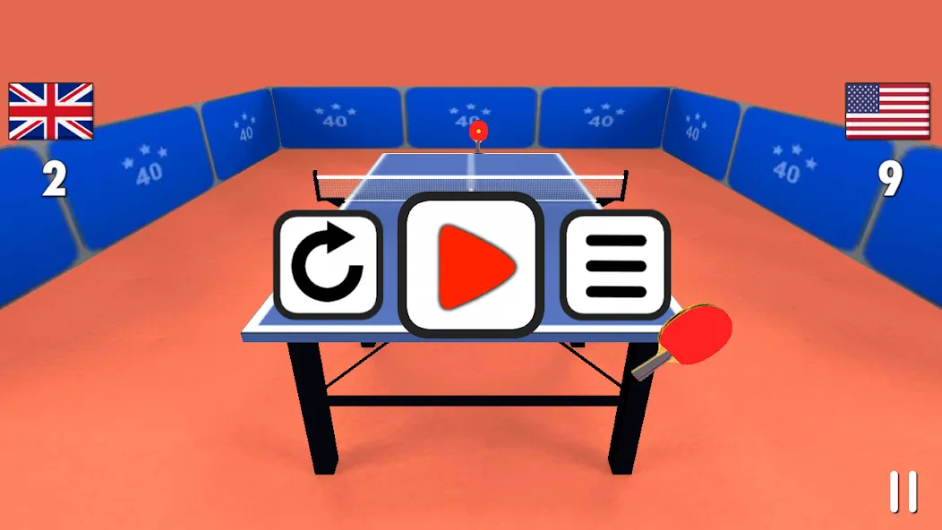 Table Tennis 3D МОД/Взлом [Деньги, Монеты и Меню MOD] Screenshot 4
