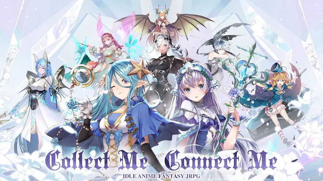 Girls' Connect: Idle RPG МОД/Взлом [Все открыто, Дополнительные деньги и Меню MOD] Screenshot 1