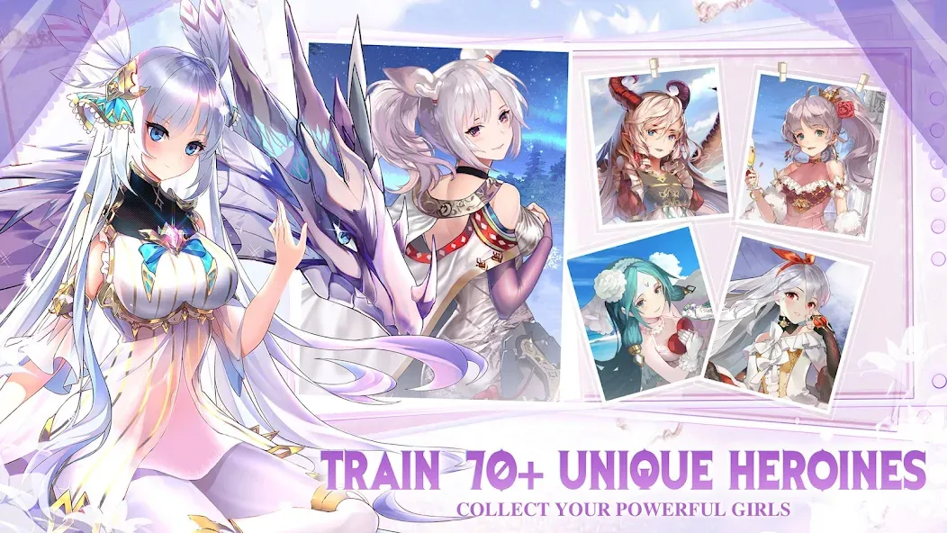 Girls' Connect: Idle RPG МОД/Взлом [Все открыто, Дополнительные деньги и Меню MOD] Screenshot 2