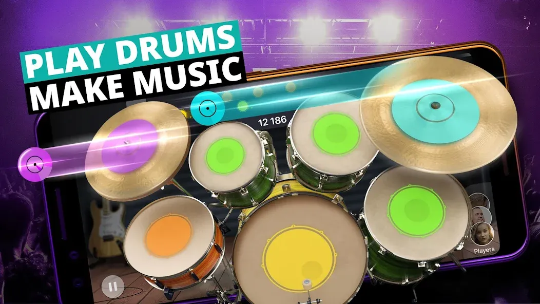Drum Kit Music Games Simulator МОД/Взлом [Бесконечные деньги, Монеты и Мега MOD] Screenshot 1