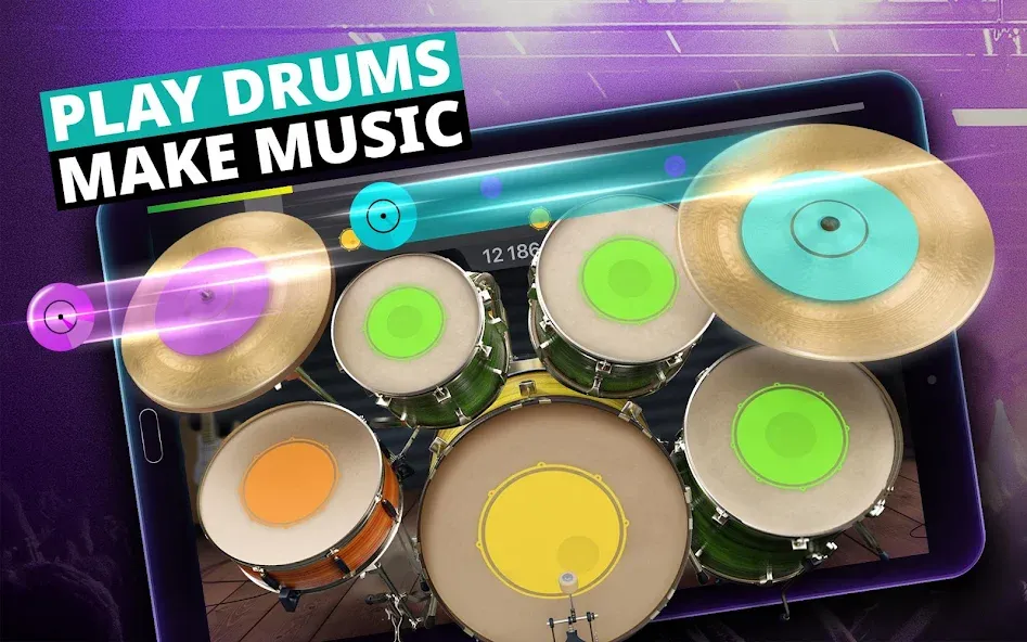 Drum Kit Music Games Simulator МОД/Взлом [Бесконечные деньги, Монеты и Мега MOD] Screenshot 5