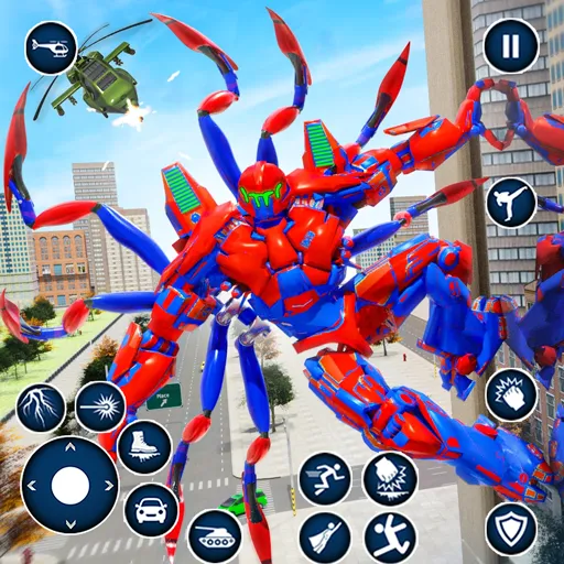 Spider Robot: Robot Car Games (Спайдер Робот) МОД/Взлом [Деньги, Монеты и Меню MOD] Screenshot 1