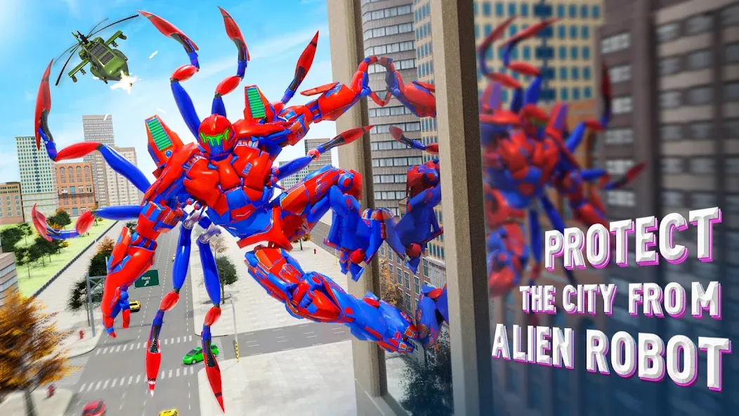 Spider Robot: Robot Car Games (Спайдер Робот) МОД/Взлом [Деньги, Монеты и Меню MOD] Screenshot 3