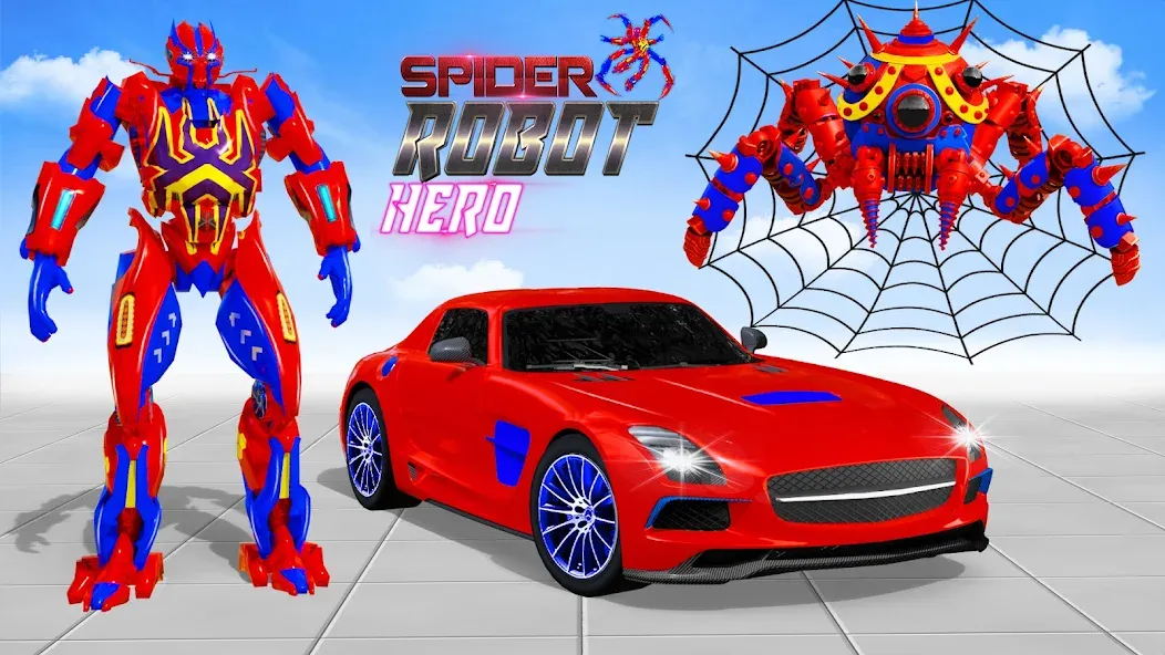 Spider Robot: Robot Car Games (Спайдер Робот) МОД/Взлом [Деньги, Монеты и Меню MOD] Screenshot 4