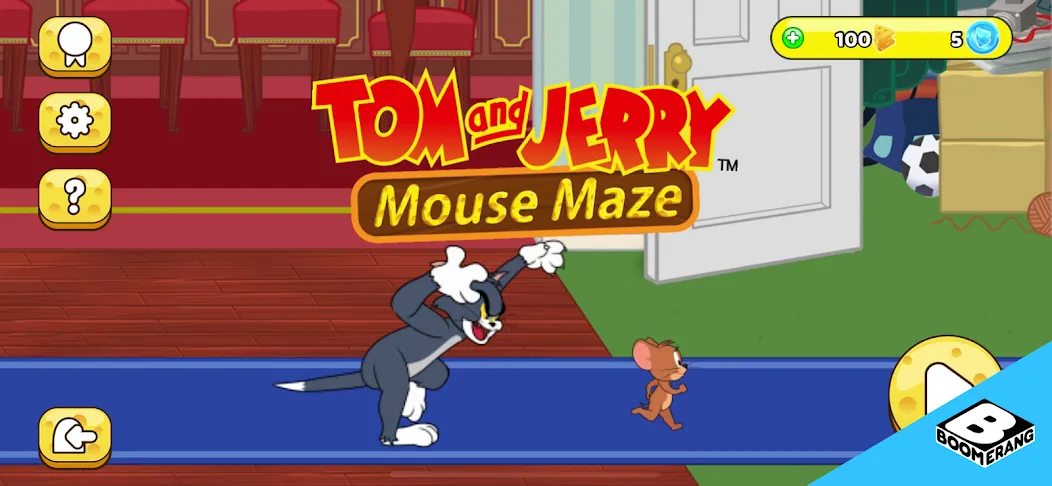 Tom & Jerry: Mouse Maze МОД/Взлом [Деньги, Монеты и Меню MOD] Screenshot 1