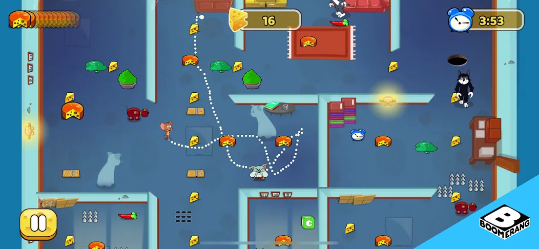 Tom & Jerry: Mouse Maze МОД/Взлом [Деньги, Монеты и Меню MOD] Screenshot 4