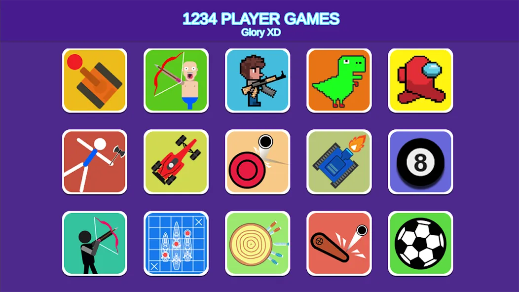 1234 Player Mini Game МОД/Взлом [Меню, Бесконечные монеты и Открытые уровни] Screenshot 1