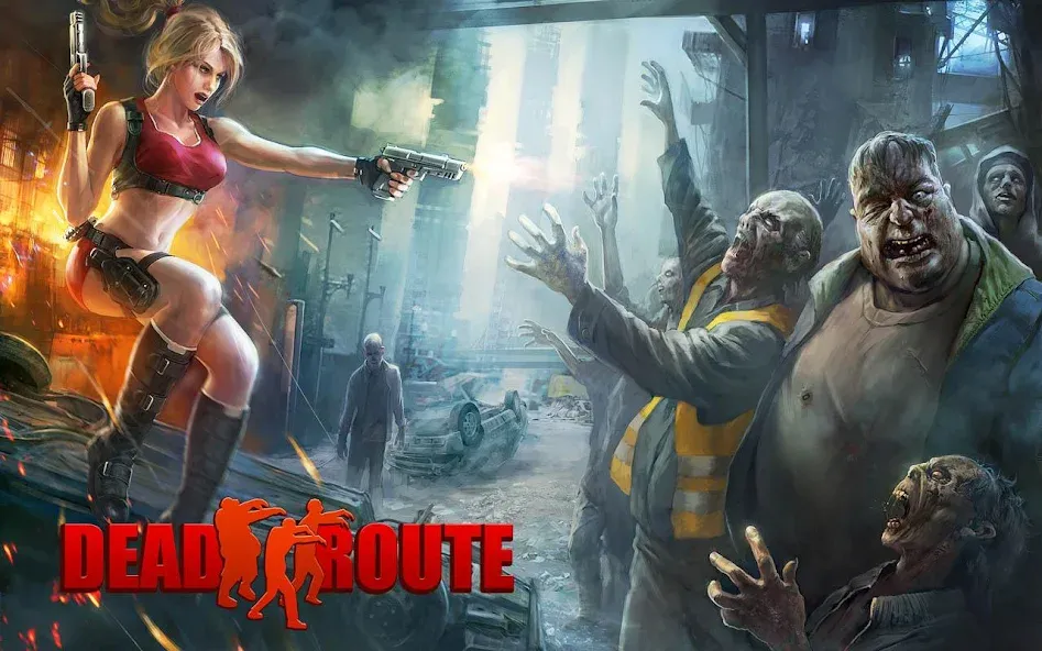 Dead Route: Zombie Apocalypse (Дед Роут) МОД/Взлом [Бесконечные деньги, Монеты и Мега MOD] Screenshot 1