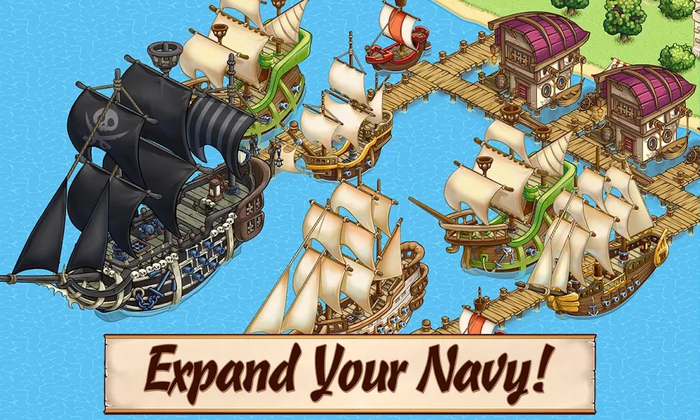Pirates of Everseas (Пираты Эверсис) МОД/Взлом [Много монет, Открытые уровни и Мега MOD] Screenshot 1