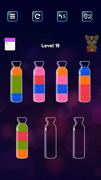 Soda Sort: Water Color Puzzle (Сода Сорт) МОД/Взлом [Бесконечные деньги, Монеты и Мега MOD] Screenshot 3