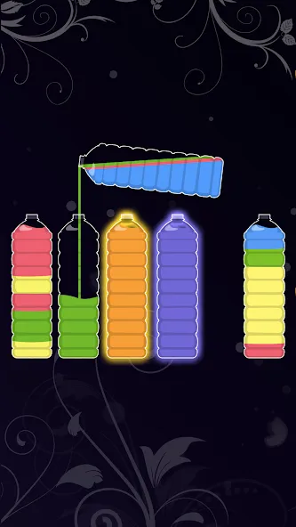 Water Sort - Color Puzzle Game (Уотер Сорт) МОД/Взлом [Меню, Бесконечные монеты и Открытые уровни] Screenshot 1