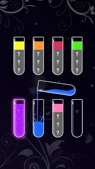 Water Sort - Color Puzzle Game (Уотер Сорт) МОД/Взлом [Меню, Бесконечные монеты и Открытые уровни] Screenshot 4