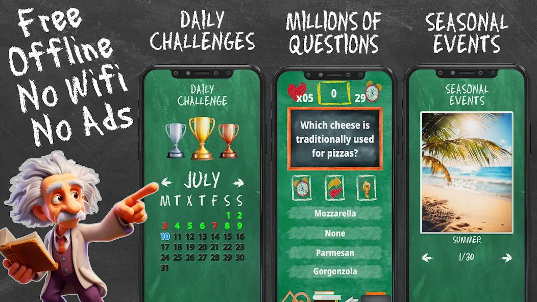 Quiz Games Offline Games МОД/Взлом [Все открыто, Дополнительные деньги и Меню MOD] Screenshot 2