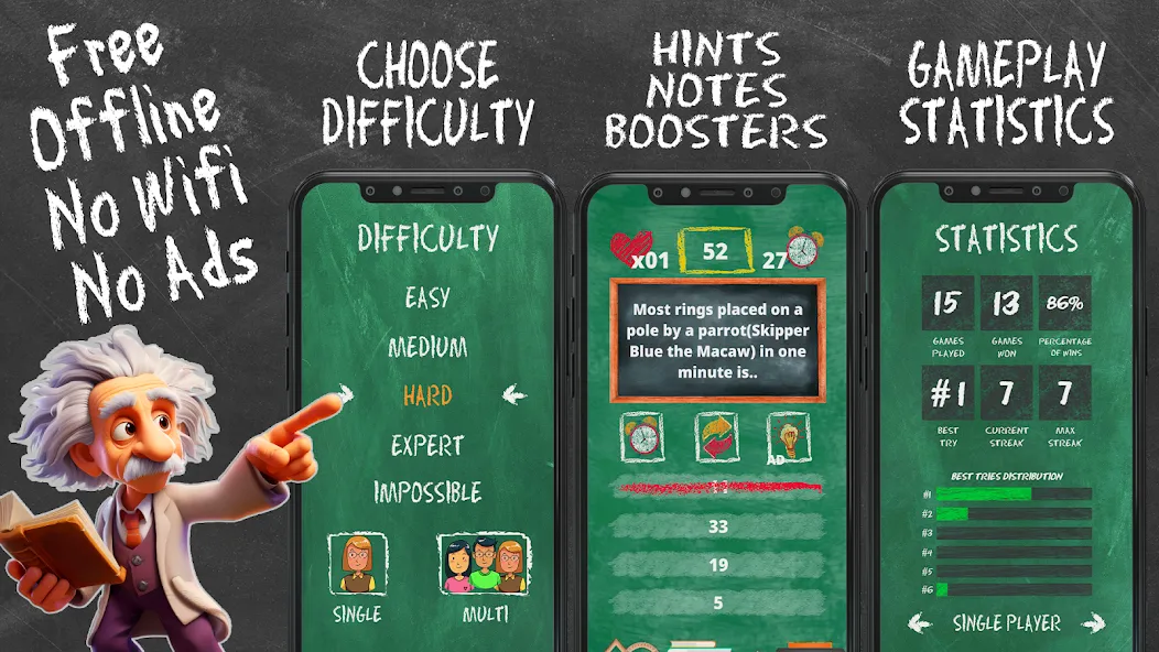 Quiz Games Offline Games МОД/Взлом [Все открыто, Дополнительные деньги и Меню MOD] Screenshot 3