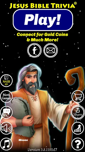 Jesus Bible Trivia Games Quiz (Джизус Библ Тривиа Геймс Квиз) МОД/Взлом [Меню, Бесконечные монеты и Открытые уровни] Screenshot 1