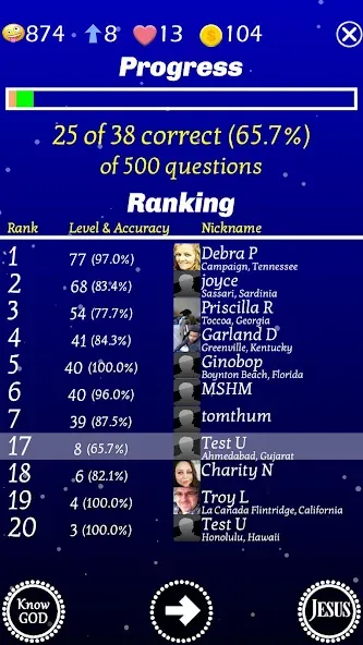 Jesus Bible Trivia Games Quiz (Джизус Библ Тривиа Геймс Квиз) МОД/Взлом [Меню, Бесконечные монеты и Открытые уровни] Screenshot 5