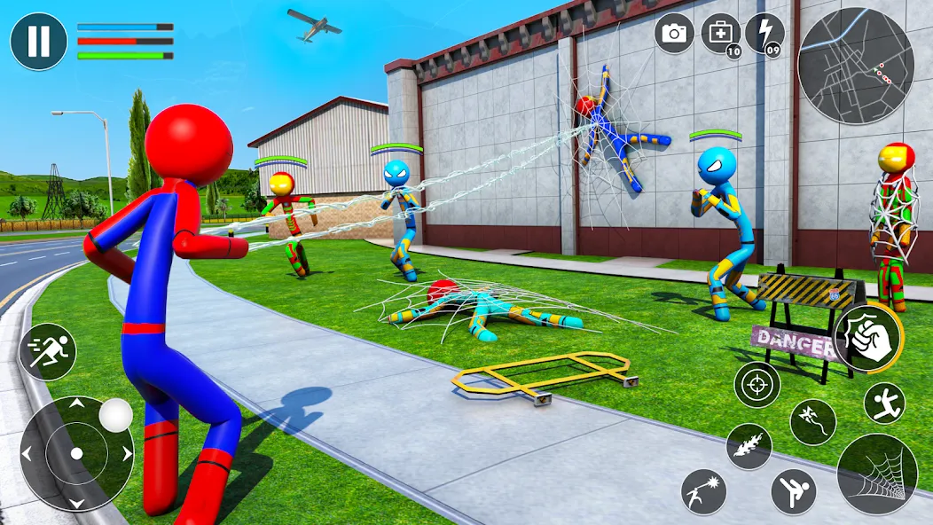 Spider Game-Stickman Rope Hero МОД/Взлом [Много монет, Открытые уровни и Мега MOD] Screenshot 3