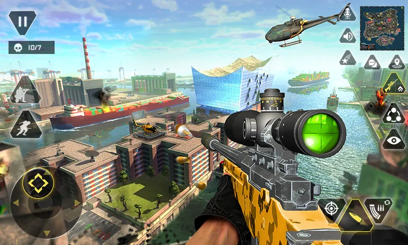 Sniper Gun Shooting game (ИГИ Снайпер Оружие Стрелялки Игры) МОД/Взлом [Деньги, Монеты и Меню MOD] Screenshot 3