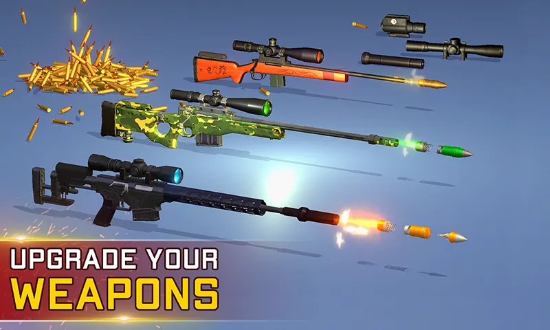 Sniper Gun Shooting game (ИГИ Снайпер Оружие Стрелялки Игры) МОД/Взлом [Деньги, Монеты и Меню MOD] Screenshot 4