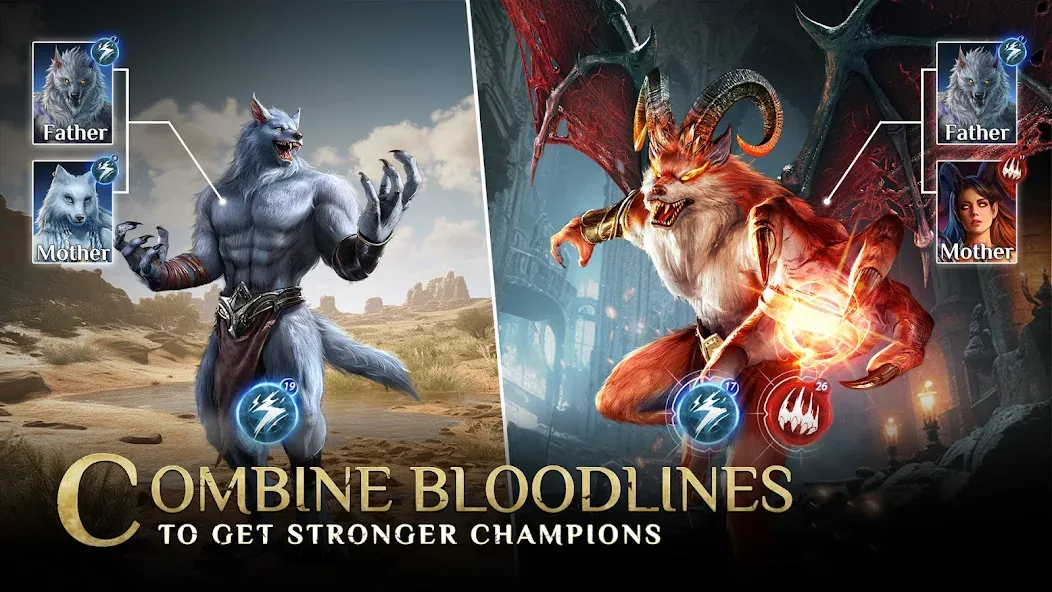 Bloodline: Heroes of Lithas (Бладлайн) МОД/Взлом [Меню, Бесконечные монеты и Открытые уровни] Screenshot 1