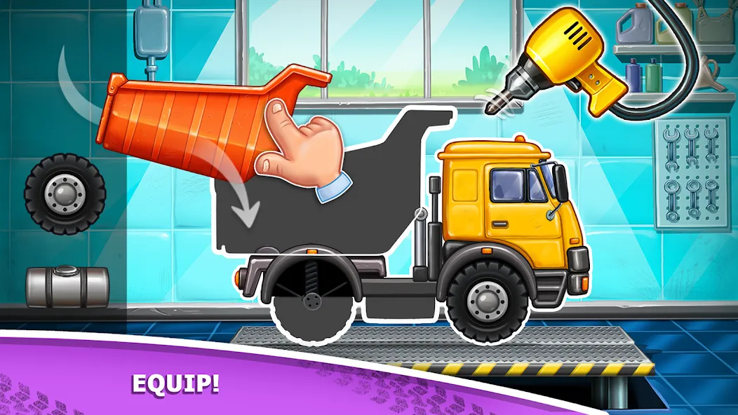 Kids truck games Build a house МОД/Взлом [Много денег, Монет и Все открыто] Screenshot 1