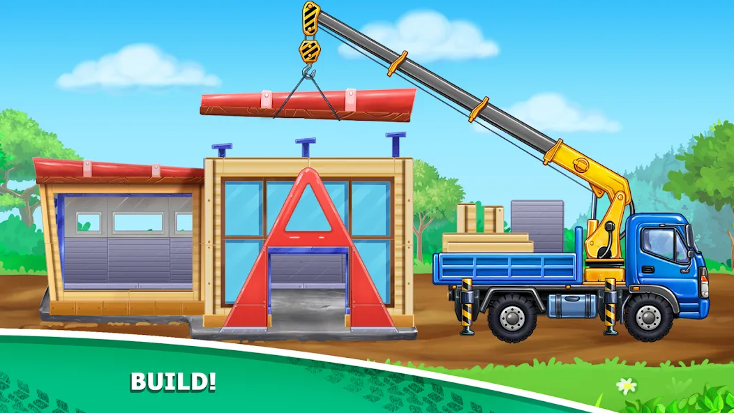 Kids truck games Build a house МОД/Взлом [Много денег, Монет и Все открыто] Screenshot 4