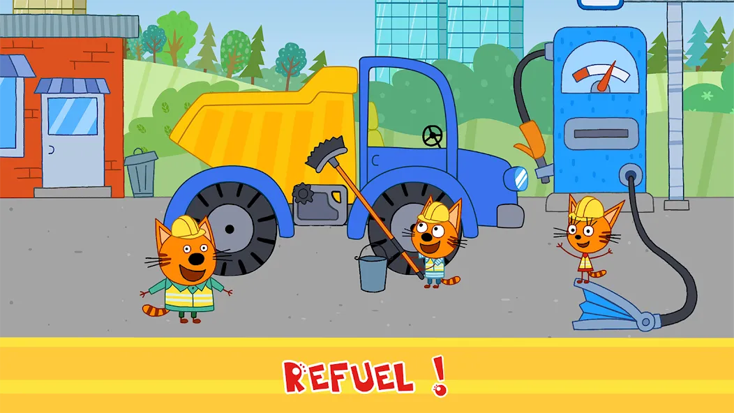 Kid-E-Cats Cars, Build a house МОД/Взлом [Меню, Бесконечные монеты и Открытые уровни] Screenshot 3