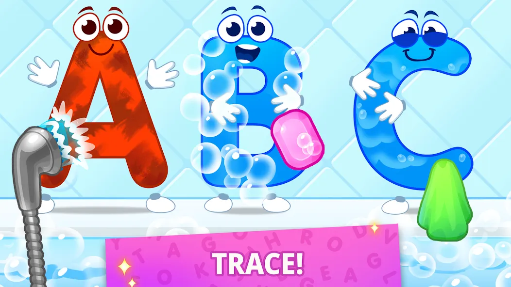 ABC kids! Alphabet, letters МОД/Взлом [Все открыто, Дополнительные деньги и Меню MOD] Screenshot 1