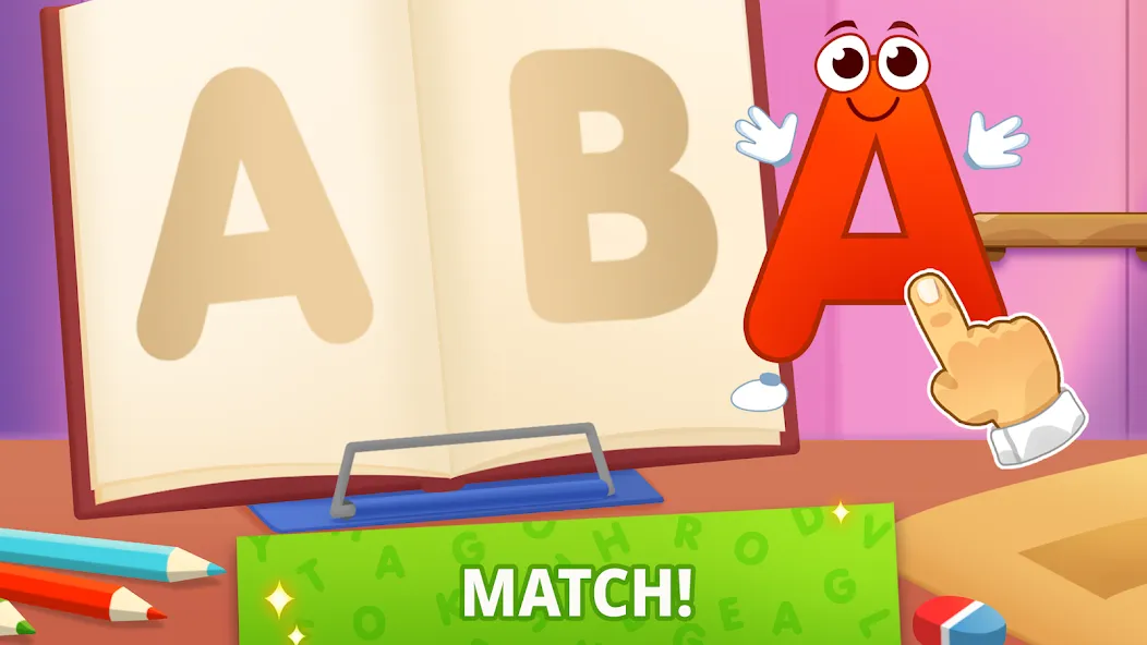 ABC kids! Alphabet, letters МОД/Взлом [Все открыто, Дополнительные деньги и Меню MOD] Screenshot 2