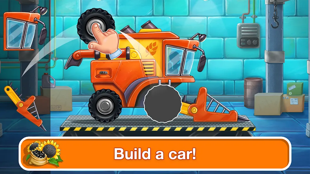 Tractor, car: kids farm games МОД/Взлом [Много монет, Открытые уровни и Мега MOD] Screenshot 1